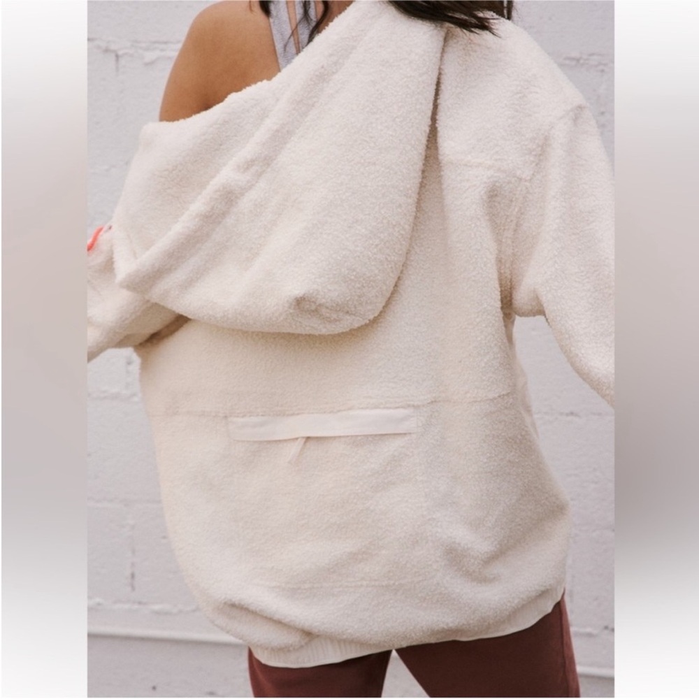 FP Movement by Free People Fuzzy Was She cream hoodie - Picture 3 of 9